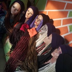 Winter hat braided wigs(new)